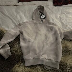 White Fox Beige Hoodie in color Moon BNWT size S/M adult